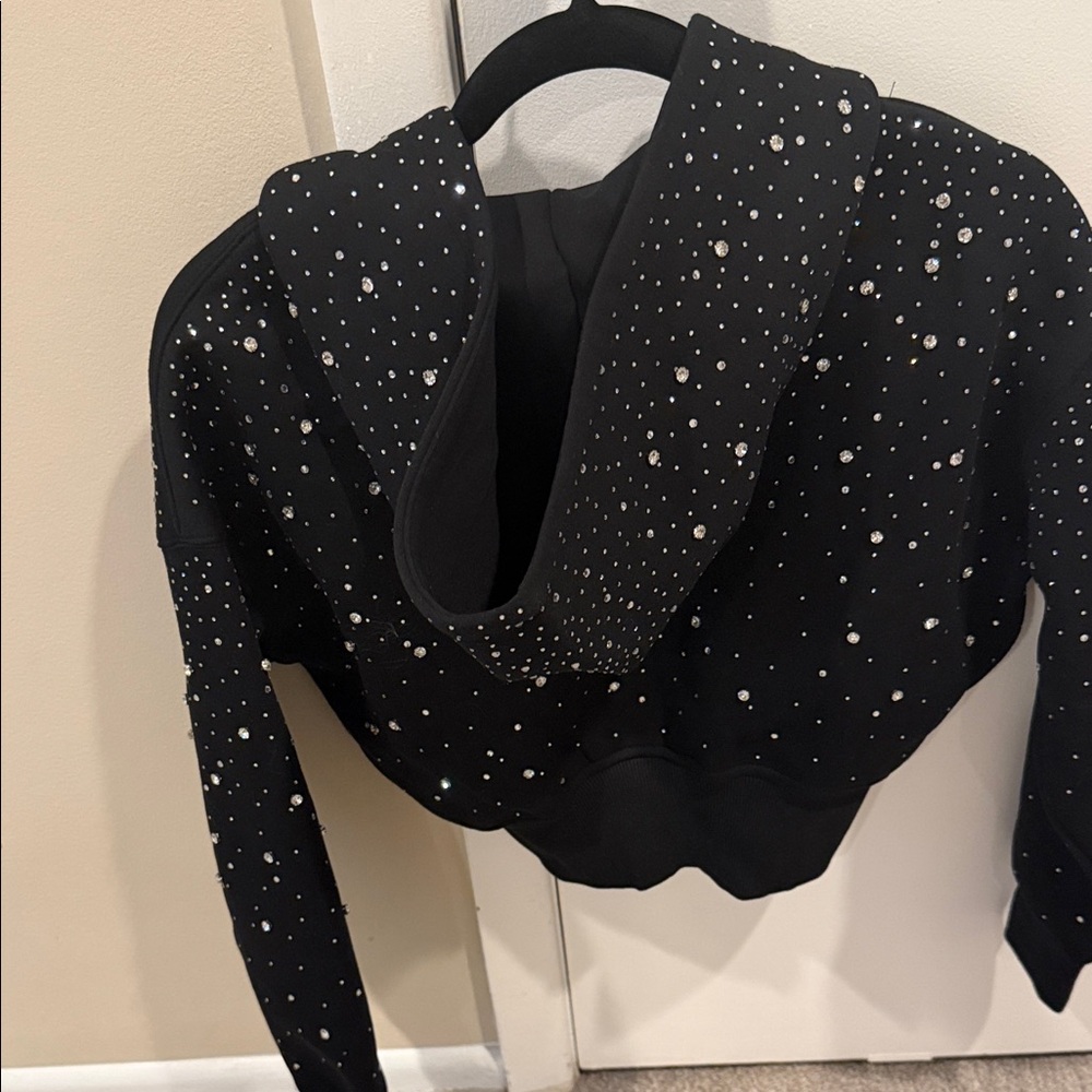 Vybes Black Studded Hoodie - Picture 6 of 8